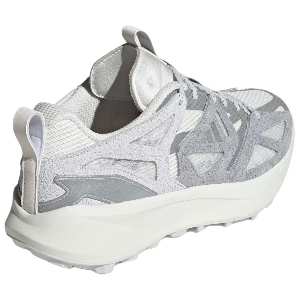 Adidas Kantai Trail Fashion Trend Textile, Leather Running Shoes Unisex White Gray Silver