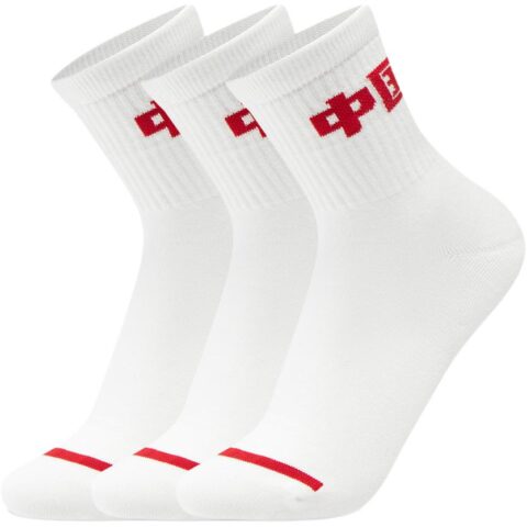 Li Ning Glory Series Crew Socks Unisex 3 Pack White