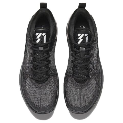 Anta Cushioning Slip Resistant Abrasion Resistant Low top Basketball Shoes Men’s Black