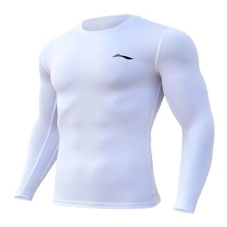 Li Ning Football Long Sleeved Sports Fleece Lined Comfortable Versatile Workout Clothing Men's