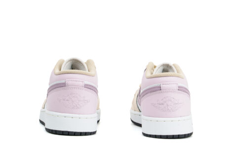 Jordan Air Jordan 1 Abrasion Resistant Low top Vintage Basketball Shoes Unisex White Pink