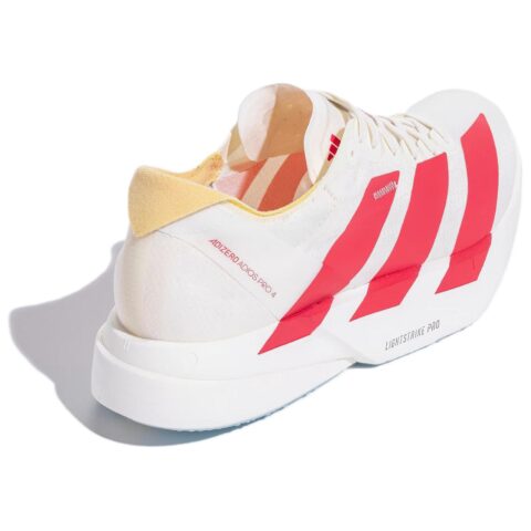 Adidas Adizero Adios Pro 4 Coverage Thermal Rebound Low top Marathon Long Distance Running Shoes Men’s White Red
