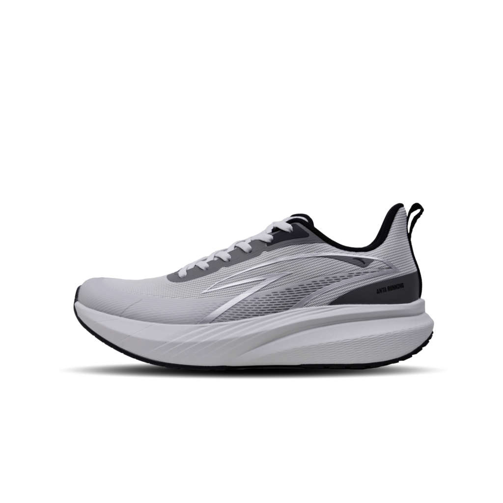 Anta Cloud Trace PRO Fabric Cushioning, Wear Resistant Low top Casual Running Shoes Men’s Cumulus Gray