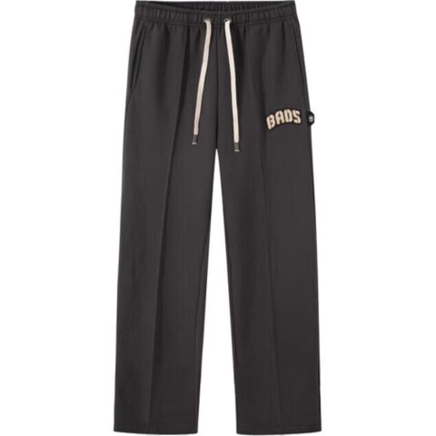 Li Ning Badfive Comfortable Fleece Lined Thermal Straight Fit Loose Fit Sports Pants Men’s Obsidian Gray