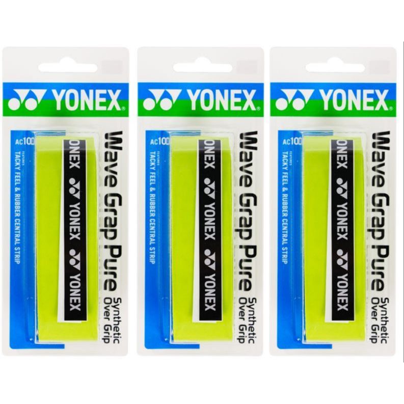YONEX Grip Tape Light Green Polyurethane Thin 3 Pack