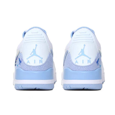 Jordan Legacy 312 Abrasion Resistant Slip Resistant Low top Vintage Basketball Shoes Women’s White Blue
