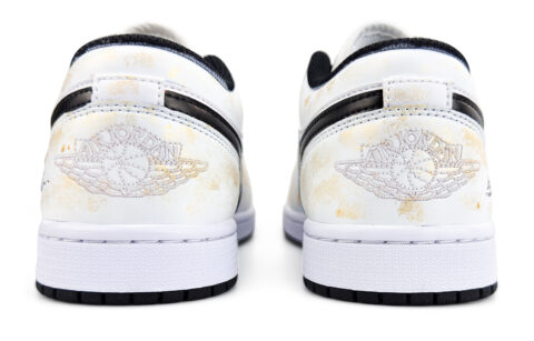Jordan Air Jordan 1 Abrasion Resistant Low top Vintage Basketball Shoes Unisex White