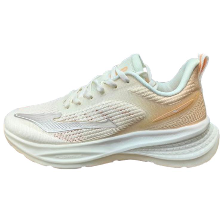 Erke Comfortable And Trendy Wear resistant And Lightweight Low top Casual Running Shoes Women’s White Orange