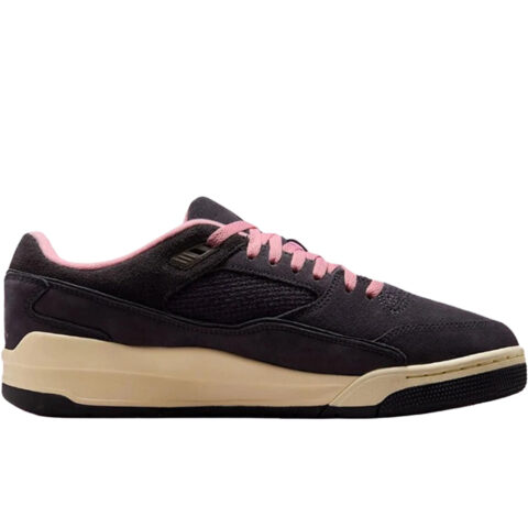 Jordan FLIGHT COURT Heartbeat Abrasion Resistant Low top Vintage Basketball Shoes Men’s Black Pink