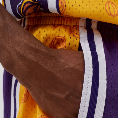 Mitchell Ness x Ozuna Bear Basketball Shorts Unisex Purple