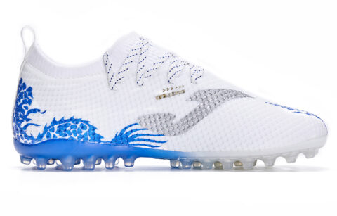 Joma Comfortable Round Toe MG Multi Ground Slip Resistant Abrasion Resistant Soccer Shoes Men’s White Blue