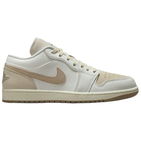 Jordan Air Jordan 1 Low top Vintage Basketball Shoes Men’s White Brown