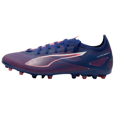 PUMA Ultra 5 Match MG Multi Ground Artificial Turf Breathable Soccer Shoes Men’s Fuchsia