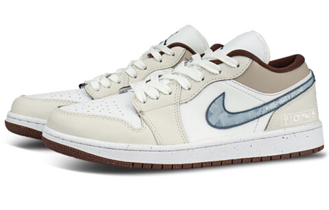 Jordan Air Jordan 1 Abrasion Resistant Low top Vintage Basketball Shoes Unisex