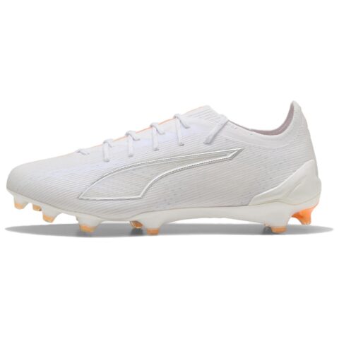 PUMA ULTRA 6 FG Firm Ground Artificial Turf, Natural Grass Abrasion Resistant Soccer Shoes Men’s White