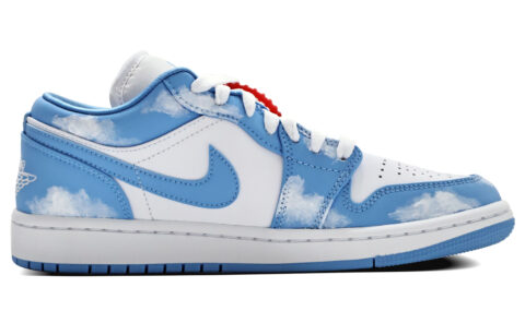 Jordan Air Jordan 1 Low top Vintage Basketball Shoes Women’s Carolina Blue