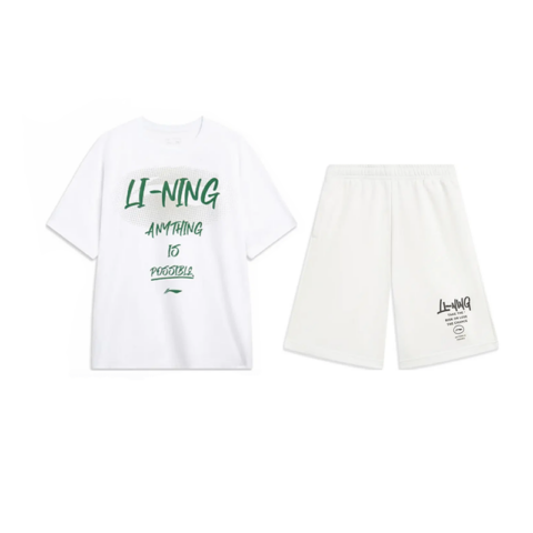 Li Ning Casual Sportswear Unisex White+White