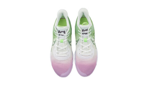 Nike KD Trey 5 IX Mid top Vintage Basketball Shoes Unisex Green Purple White