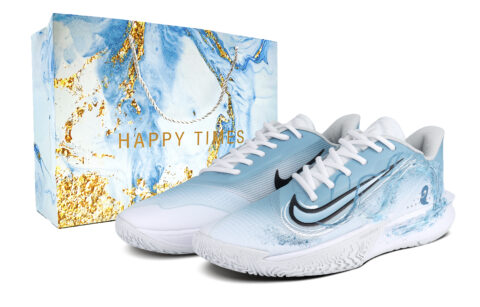 Nike Precision 7 Mesh Slip Resistant Abrasion Resistant Low top Basketball Shoes Men’s White Blue