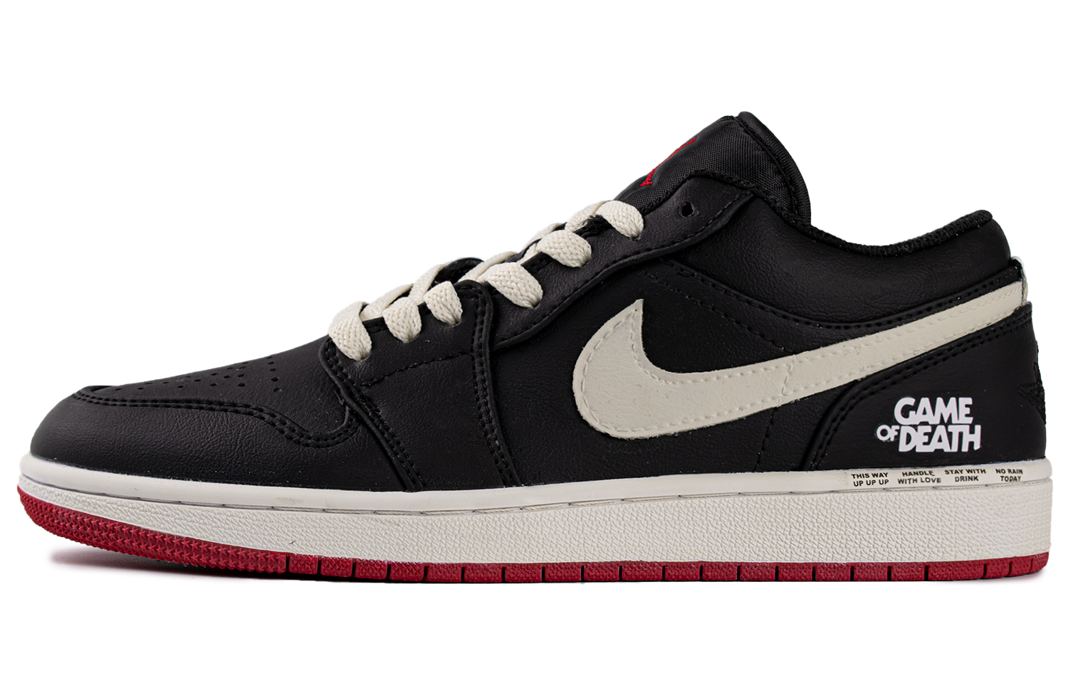 Jordan Air Jordan 1 Dark Night WS Abrasion Resistant Low top Vintage Basketball Shoes Men’s Black