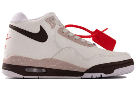 Nike Flight Legacy Mars WS Slip Resistant Abrasion Resistant Mid top Vintage Basketball Shoes Unisex Brown White