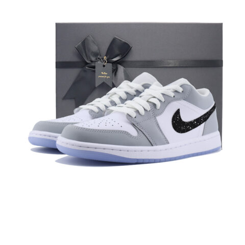 Jordan Air Jordan 1 Cool Black Slip Resistant Abrasion Resistant Slip Resistant Abrasion Resistant Low top