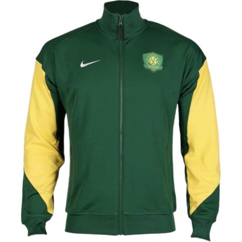 Nike Dri FitAcademy 25th Season Beijing Guoan Quick Dry Fleece Lined Stand Collar Long Sleeved Soccer Jersey Men's
