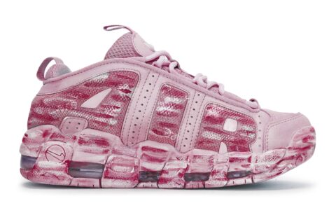 Nike Air More Uptempo Vintage Basketball Shoes Unisex Low Top Pink
