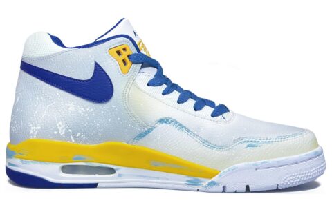Nike Flight Legacy Snowfield Aurora Leather Abrasion Resistant Mid top Vintage Basketball Shoes Men’s