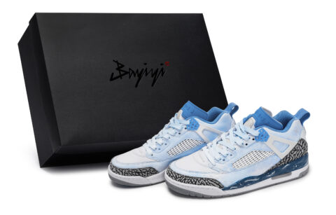 Jordan Spizike Vintage Basketball Shoes Unisex Low Top Black/White/Blue