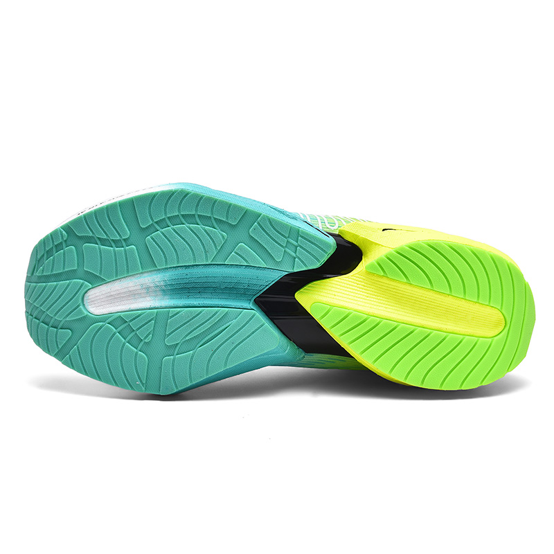 LINGHANGLUOTUO Running Shoes Unisex Low Top Spring Green/Electric Glow/Flint Stones