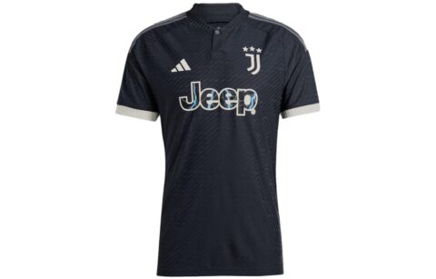 Adidas Juventus Soccer Jerseys Men's Black Moderate Straight Fit