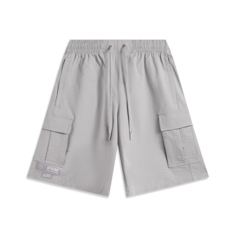 Li Ning Basketball Collection Sports Shorts Men's Geological Gray