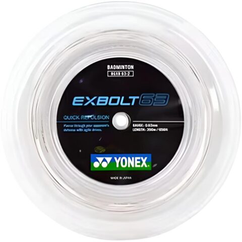 YONEX BGXB63 1 011 Badminton Racket Strings Nylon Outdoor Unisex 0.63 Mm Racket String