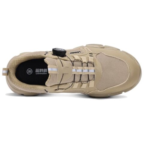 LANOUDUN Impact Resistant Lightweight Rebound Low top Outdoor Shoes Unisex Umber