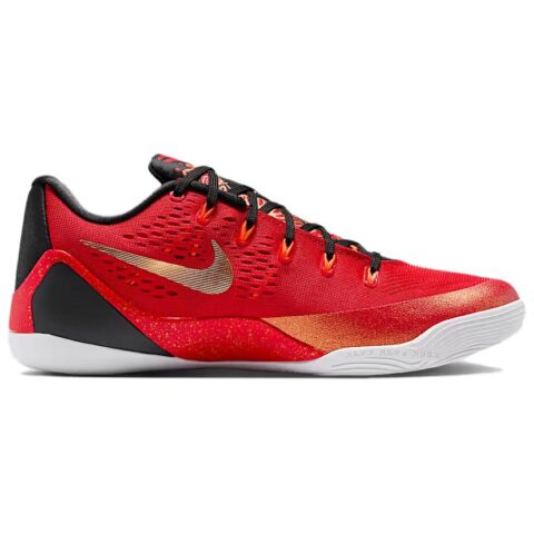 Nike Kobe 9 Breathable Rebound Grip Low top Basketball Shoes Men’s Red Black