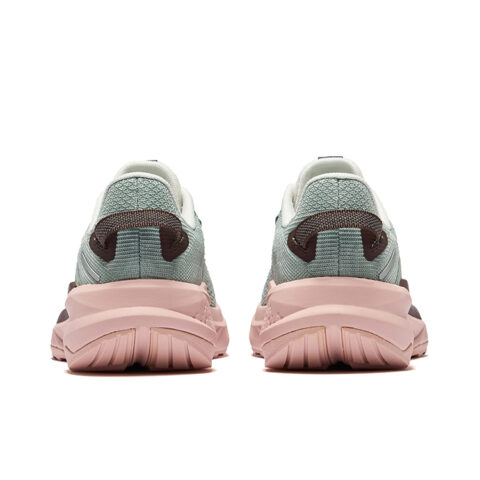 Erke Siye 2.0 Cushioned Slip-Resistant Rebound Low-Top Bow Bomb Technology Casual Running Shoes Women’s Green Pink