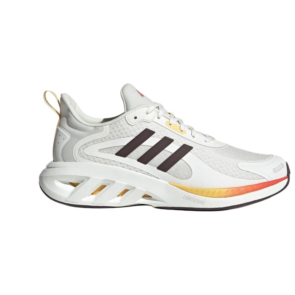 Adidas ALL DAY POWER Cushioning Breathable Cushioning Breathable Running Shoes Unisex White Brown