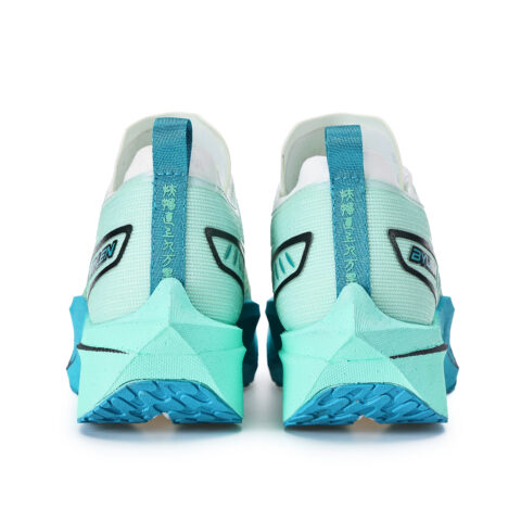 BYLEN Low top Genuine Carbon Plate Running Shoes Unisex Mismatched Color, Mint Blue