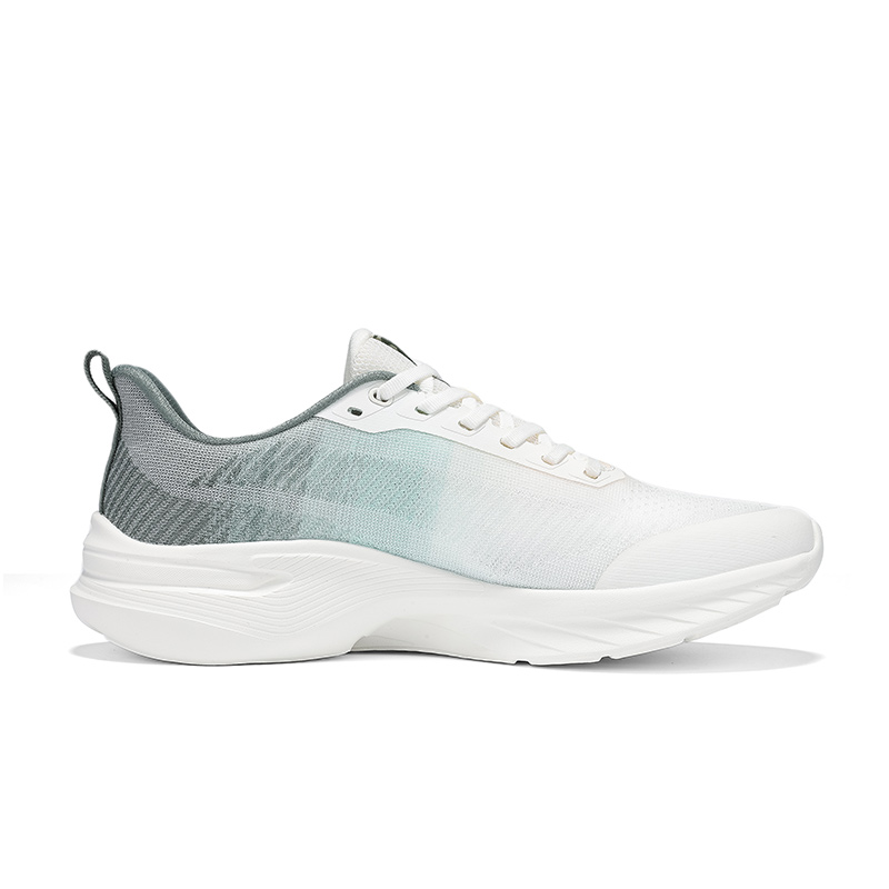 Erke Cushioning Breathable Lightweight Low top Casual Running Shoes Men’s Microcrystal White Pine Frost Green
