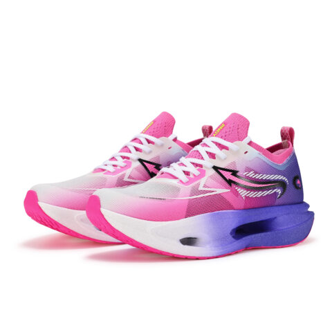 JINGYE Cushioning Breathable Lightweight Low top Marathon Running Shoes Unisex Purple Radiance