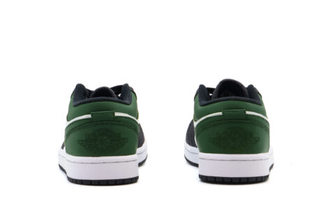Jordan Air Jordan 1 Abrasion Resistant Low top Vintage Basketball Shoes Unisex White Green