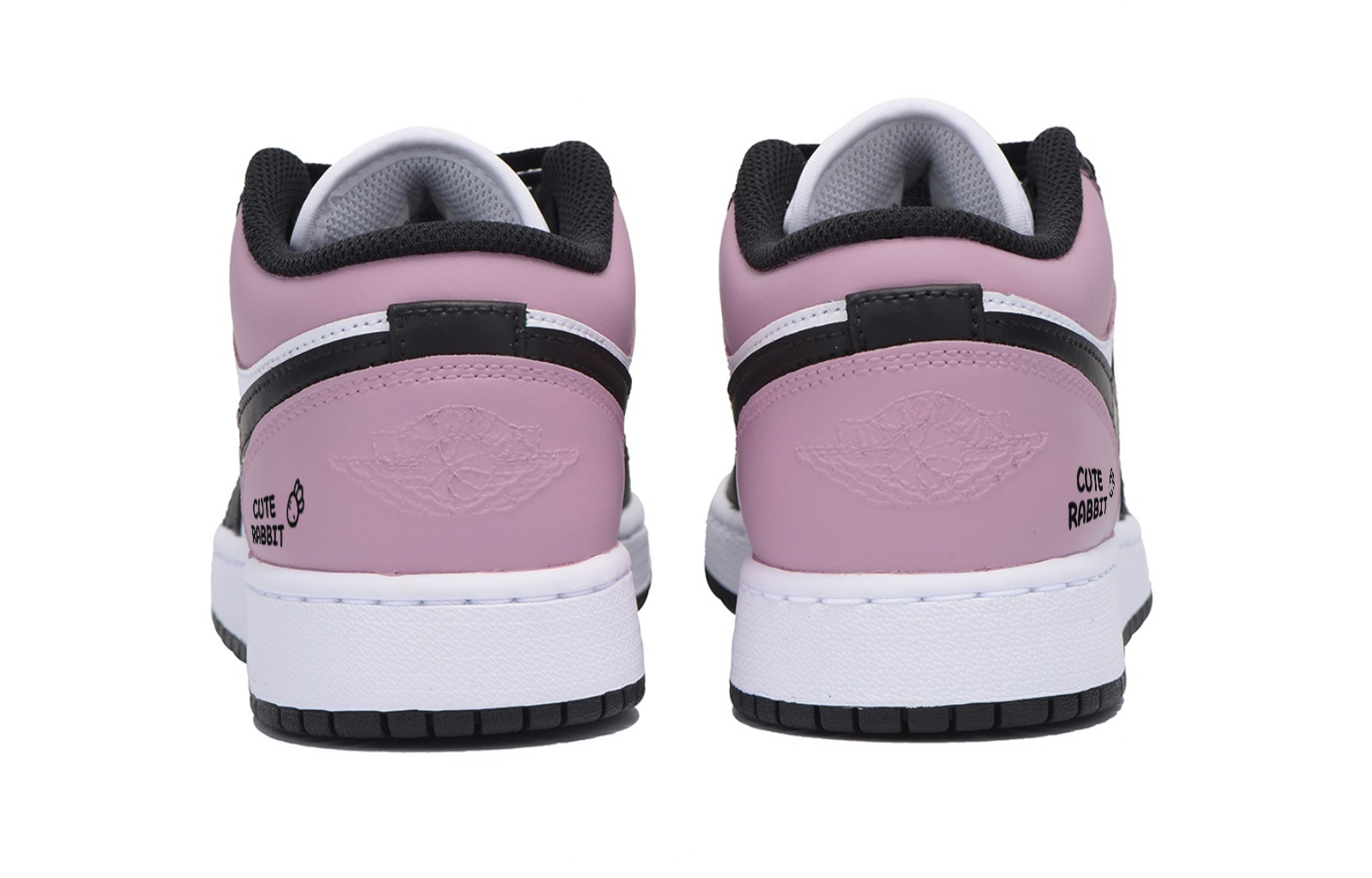 Jordan Air Jordan 1 Singing At Dusk Rouge Abrasion Resistant Low top Vintage Basketball Shoes Men’s White Pink