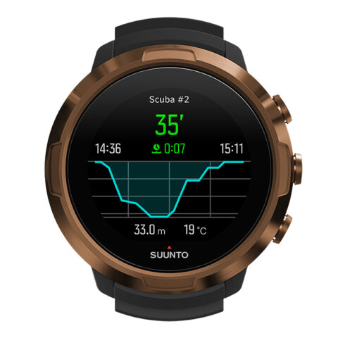 SUUNTO D5 Bronze Diving Computers Smart Watches Bluetooth Connection Unisex