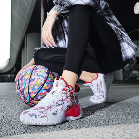 JSWEI Cushioning Slip Resistant Abrasion Resistant Low top Basketball Shoes Women’s
