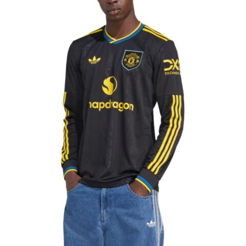 Adidas Free Shipping With AdiClub Manchester United 25/26 Long Sleeve Third Jersey