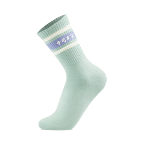 Li Ning Crew Socks Unisex 1 Pack Mossy Blue