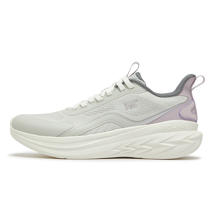 361° Flying Feather 3.0 Abrasion Resistant Breathable Slip Resistant Low top Running Shoes Women’s Beige Purple