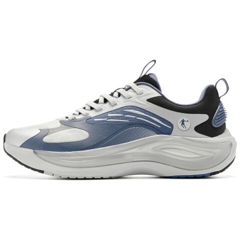 QIAODAN Cushioning Breathable Low top Running Shoes Men’s Gray Blue