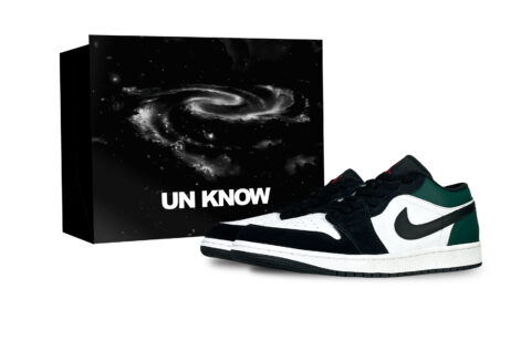 Jordan Air Jordan 1 Low top Vintage Basketball Shoes Unisex Emerald Green